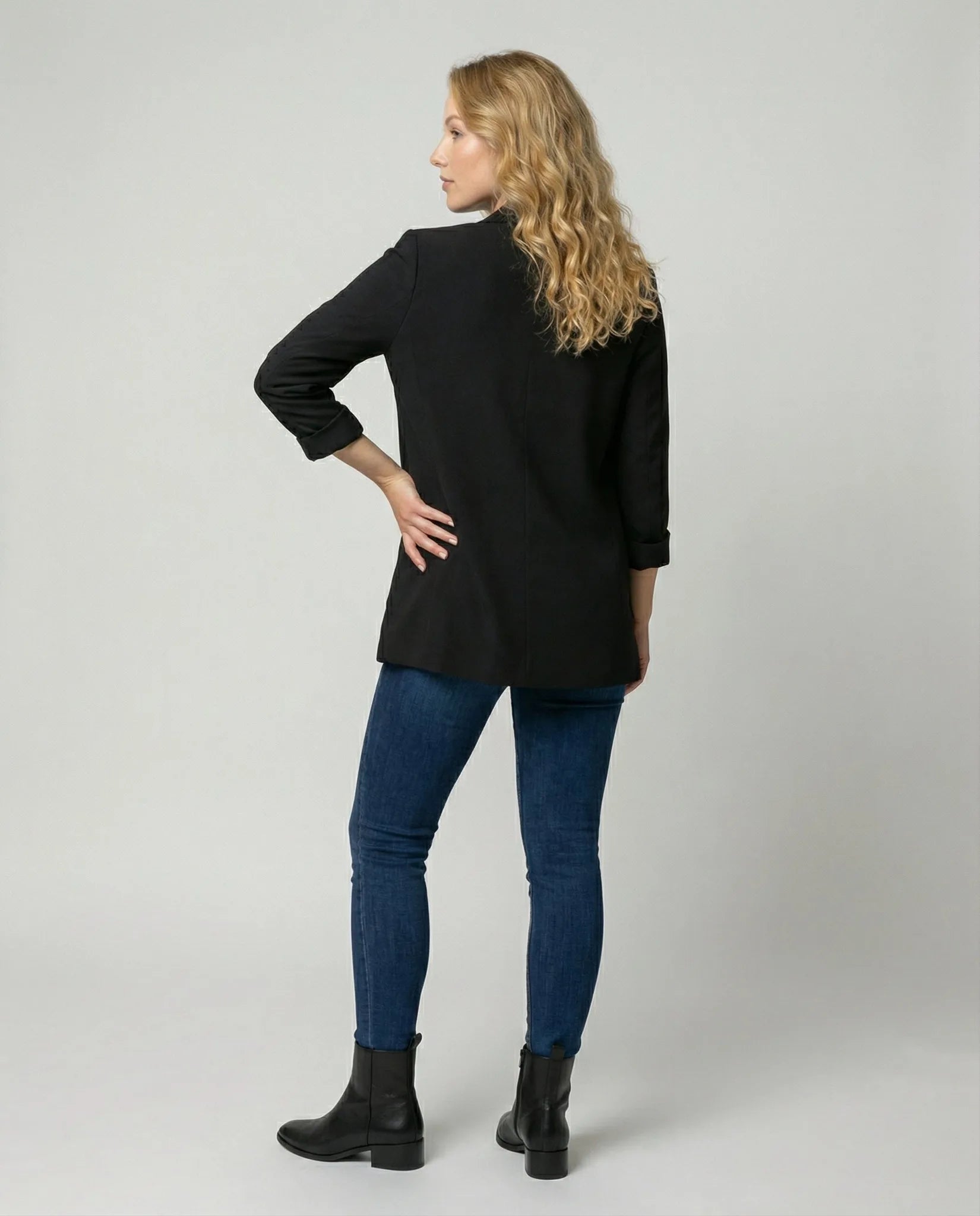 żakiet slim fit z długim rękawem
