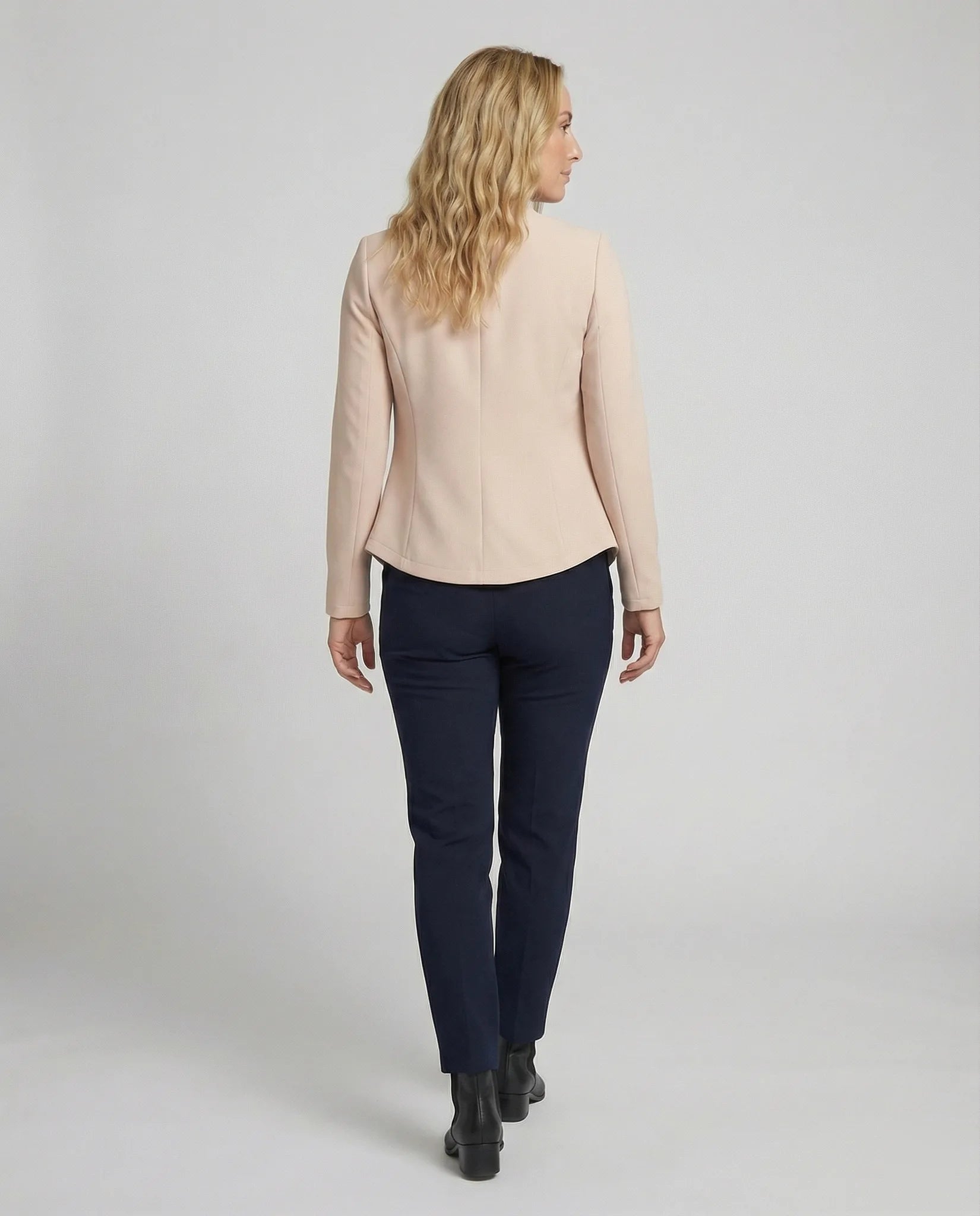 Marynarka slim fit z kołnierzem mandaryńskim